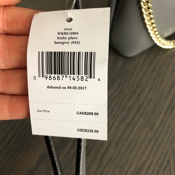 Kate Spade River Bixby Place Haregrey Crossbody - Picture 2 of 6